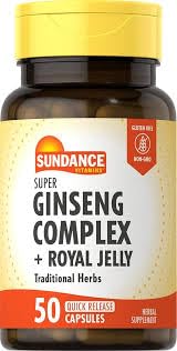 Sundance Vitamins Super Ginseng Complex Plus Royal Jelly Capsules 300