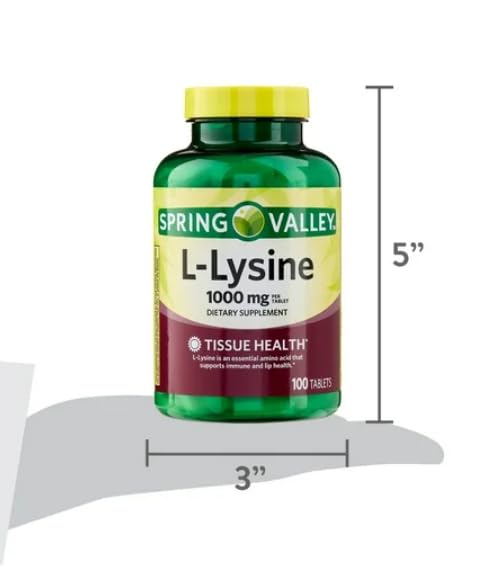 Generic L-Lysine 1000mg Tablet, 100 Tablets