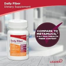 Leader Psyllium Husk Powder Supplement 4-in-1 Fiber for Digestive Health, 26 oz