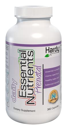 Hardy Nutritionals Daily Essential Nutrients Prenatal: The Most Complete Prenatal Supplement for Pregnant and Nursing Mothers - Broad Spectrum Micronutrients, 360 Capsules