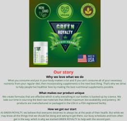 GREEN ROYALTY Magnesium Citrate 1000mg Capsules, 60 Count