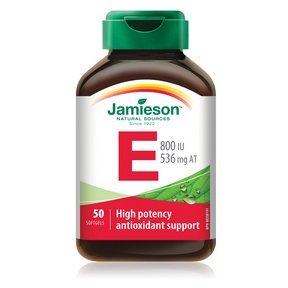 Jamieson Laboratories Vitamin E 800 IU Softgel, 50 Softgels