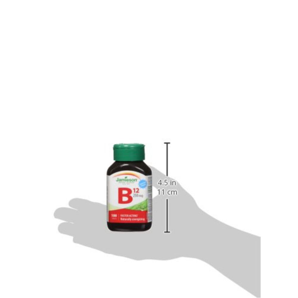 Jamieson Vitamin B12 (Methcycobalamin)250mcg, 100 Tablets