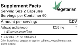 Karuna Ashwagandha Root Capsules 120 Count