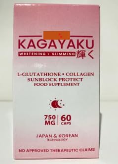 Generic Kagayaku Glutathione Collagen Food Supplement 750mg Capsule, 60 Capsules