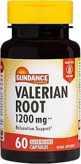 Sundance Valerian Root 1200 mg Capsules, 180 Count