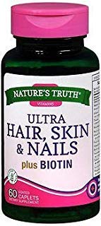 Nature's Truth Ultra Hair, Skin & Nails Plus Biotin Coated Caplets, 120 Caplets