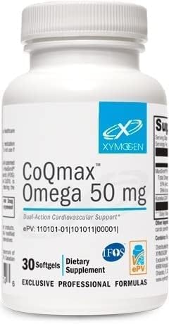 XYMOGEN CoQmax Omega 50 mg Softgels, 30 Count