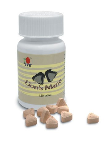 DXN Lion's Mane Memory & Nerve Support Tablets, 120 Count