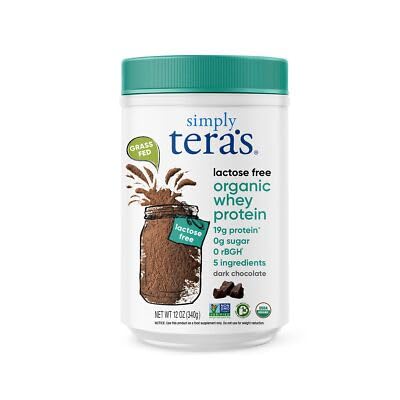 Generic Simply Teras Whey Protein Low Fat Chocolate Organic Powder 12 oz