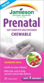Jamieson Laboratories Prenatal 100% Complete Multivitamin Tablet, 60 Tablets