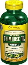 Vitamin World Evening Primrose Oil 1300 mg Softgels, 240 Count