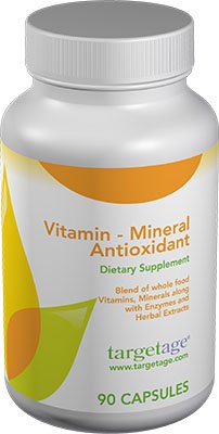 Targetage Vitamin Mineral Antioxidant Supplement - Essential Vitamins & Minerals 90 Capsules