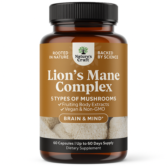 Nature's Craft Lions Mane Complex Capsules 60 Count