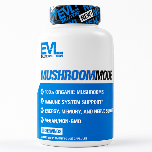 EVL Nutrition Lions Mane Mushroom Supplement Capsules - 90 Count