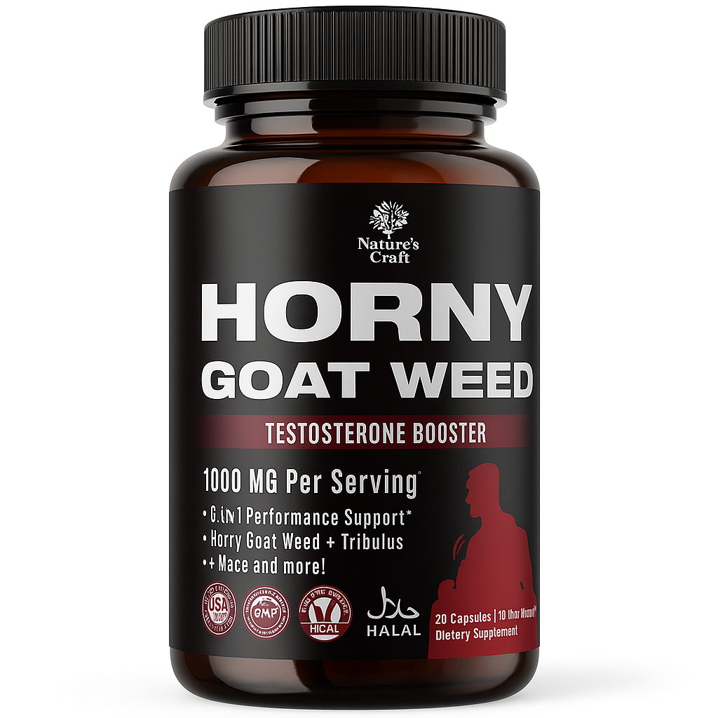 Nature's Craft Horny Goat Weed Capsule 20 Count