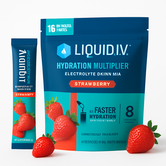 Liquid I.V. Hydration Electrolytes Powder, Strawberry, 16 Count