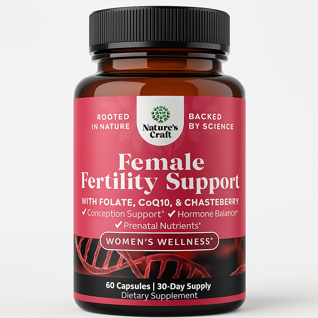 Nature's Craft Fertility Support Capsules Prenatal CoQ10 60 Count