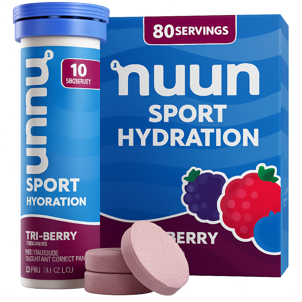 Nuun Sport Electrolyte Tablets Tri-Berry - 80 Count, GF & Vegan