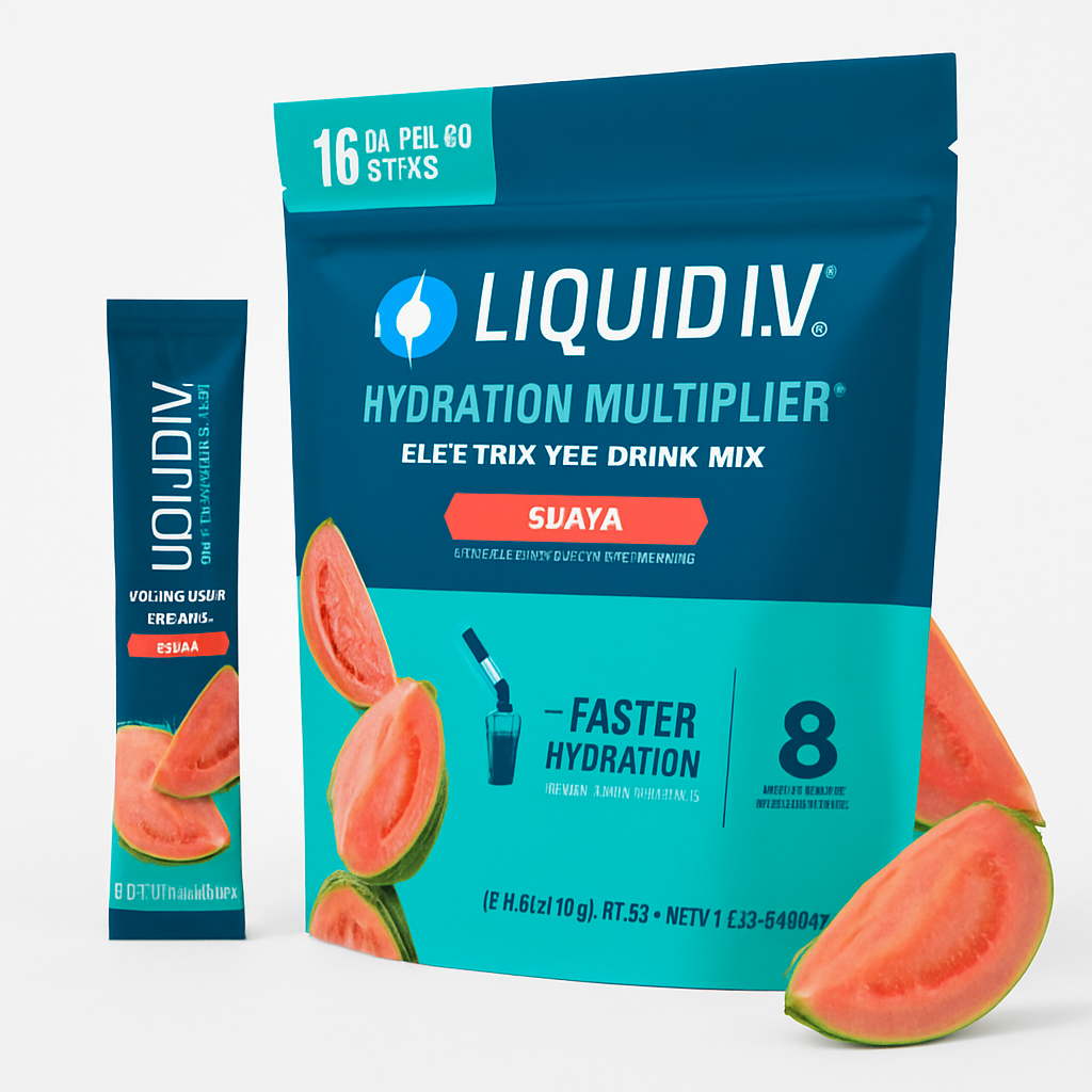 Liquid I.V. Hydration Electrolytes Powder, Guava 16 Count