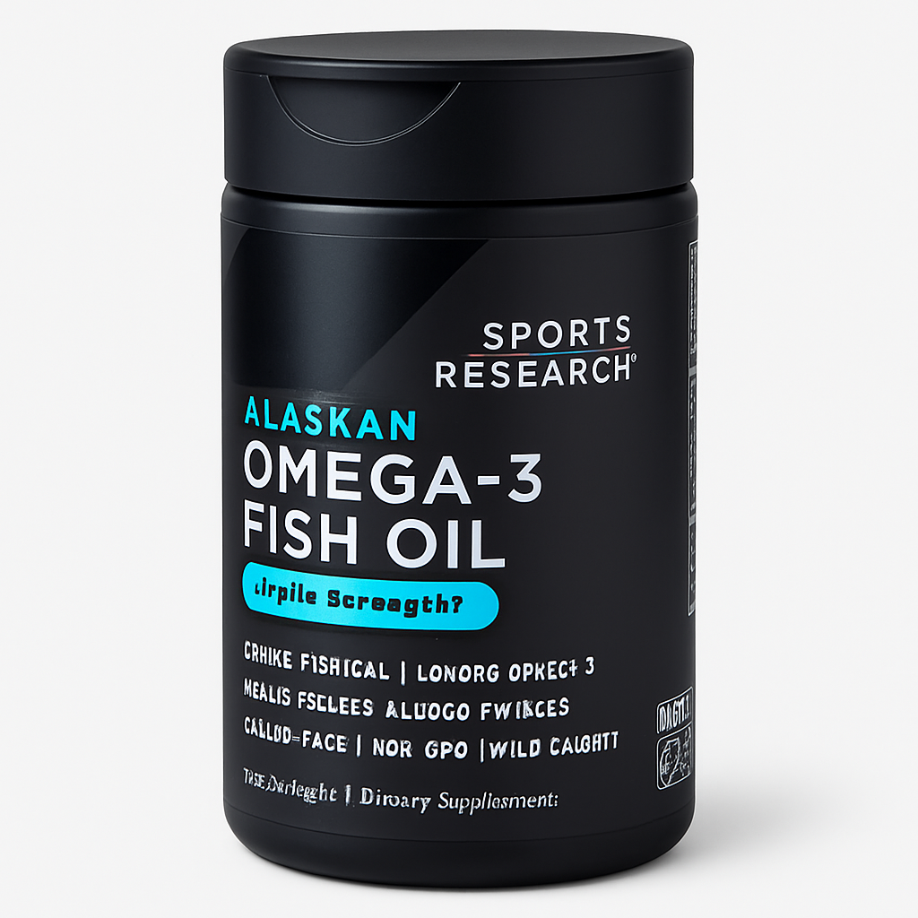 Sports Research Omega-3 Fish Oil Softgel 180 Count