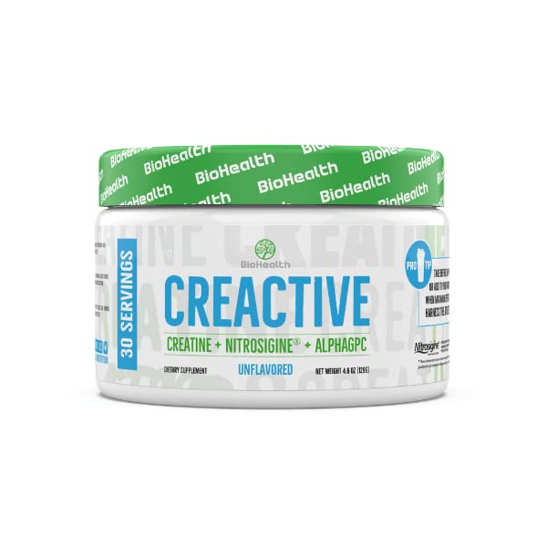BioHealth Nutrition CreActive Creatine HCL + Nootropic + Nitric Oxide Powder 1