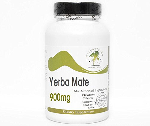Naturetition Supplements Yerba Mate 900mg No Additives, 90 Capsules