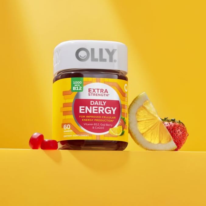 OLLY Extra Strength Daily Energy Gummy 60 Count