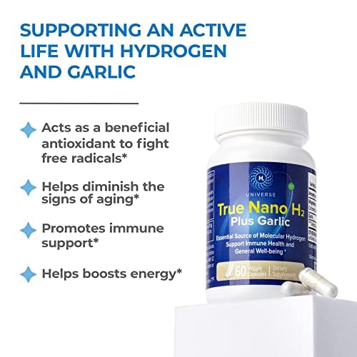 H2 Universe True Nano H2 with Garlic, 60 Capsules