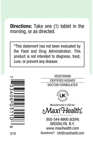 Maxi Health Vitamin B6 100 mg Capsule, 200 Count
