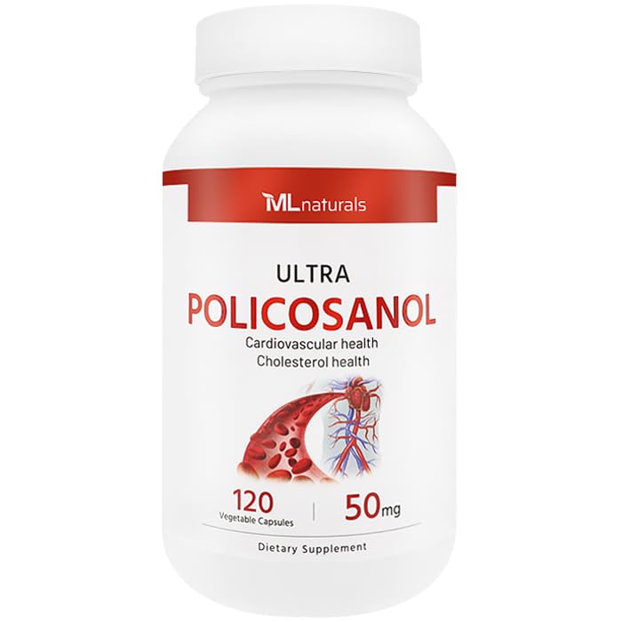 ML Naturals Policosanol 50mg 120 Capsules