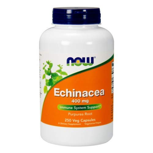 NOW Foods Echinacea 400 mg Capsules, 3 Count
