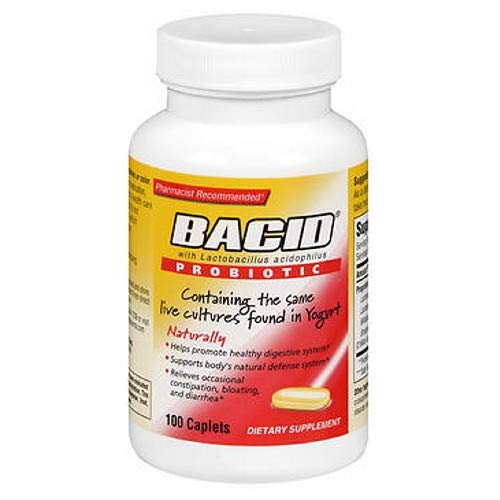 BACID Probiotic Capsule with Bacillus Coagulans for Digestive Health, 30 Capsules