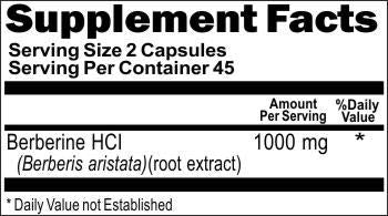 Vitamins Because Berberine Capsule 180 Capsules