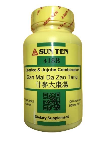 Sun Ten Licorice & Jujube Combination Gan Mai Da Zao Tang Capsules 100
