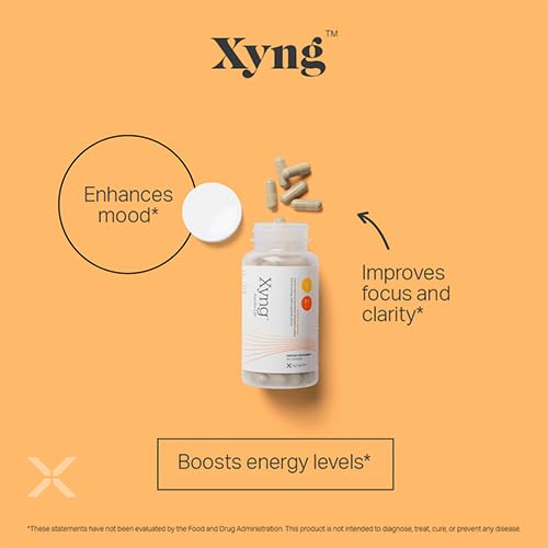 Xyngular Xyng Once-Daily Energy & Mood Support Supplement with 5-HTP, Caffeine & Advantra Z, 60 Capsules