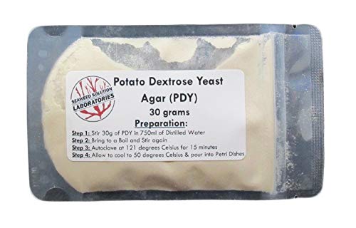 Seaweed Solution Laboratories Potato Dextrose Yeast Agar (PDY) Dehydrated Powder, 1.06 Ounce