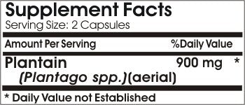 Naturetition Supplements Plantain 900mg 180 Capsules