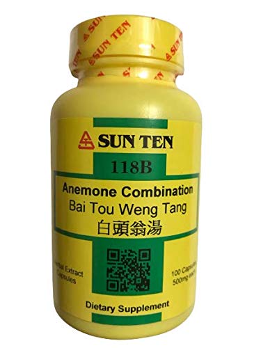 Sun Ten Bai Tou Weng Tang Capsules, 100 Count