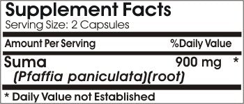 Naturetition Supplements Suma 900mg, 180 Capsules
