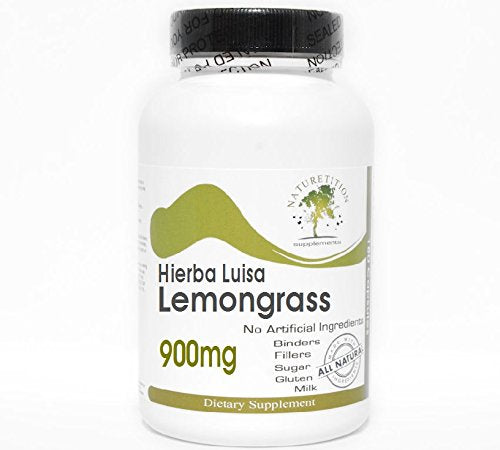 Naturetition Supplements Hierba Luisa Lemongrass 900mg 90 Capsules
