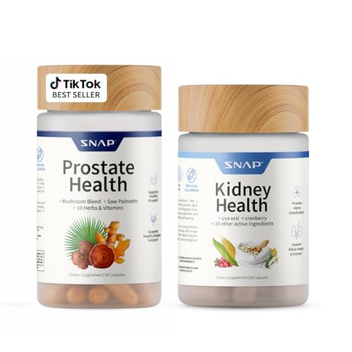 Snap Supplements Prostate Health Support Capsule Bundle (90 Capsules) & Kidney Health Support Capsule Bundle (60 Capsules)