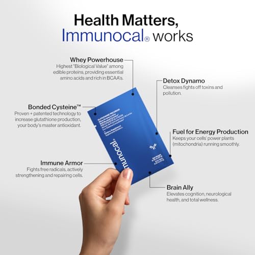 Immunocal Whey Protein Isolate Powder Bundle with K-21, Glutathione Precursor & Rhodiola Rosea