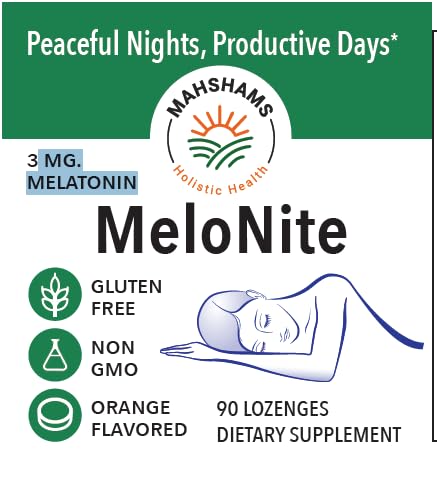 MAHSHAMS MeloNite Melatonin 3 mg Lozenges, 90 Count