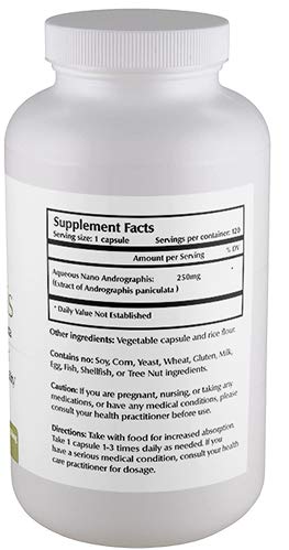 One Planet Nutrition Nano Andrographis 500 mg Veggie Capsules 1 Count