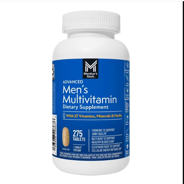 MEMBER'S MARK Men's Daily Multivitamin Softgel, 275 Count