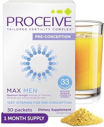 Proceive Max Tailored Fertility Supplement for Men Powder 7.17 Ounce