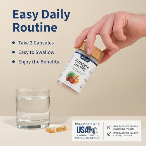 Snap Supplements Prostate Health Support Capsule Bundle (90 Capsules) & Kidney Health Support Capsule Bundle (60 Capsules)