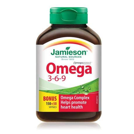 Jamieson Omega 3-6-9 1,200 mg Softgels, 400-count