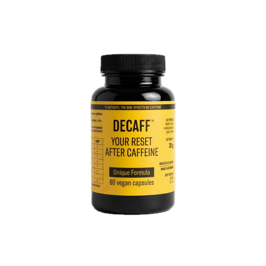 DECAFF Reset After Caffeine Fast-Acting Caffeine Eliminator, Capsules, 60 Count